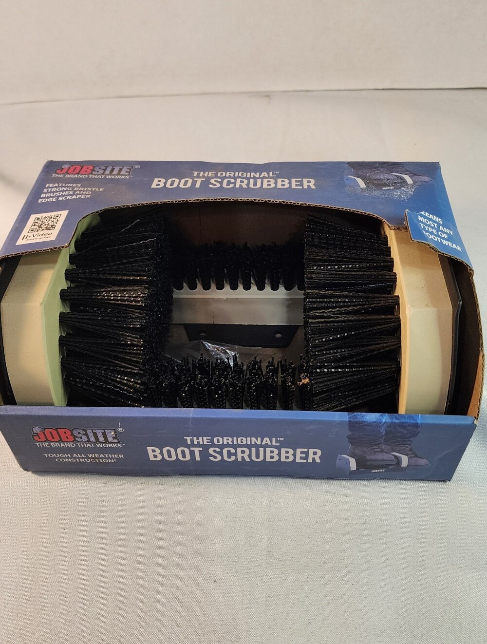 JobSite The Original Boot Scrubber, Plastic and Nylon
